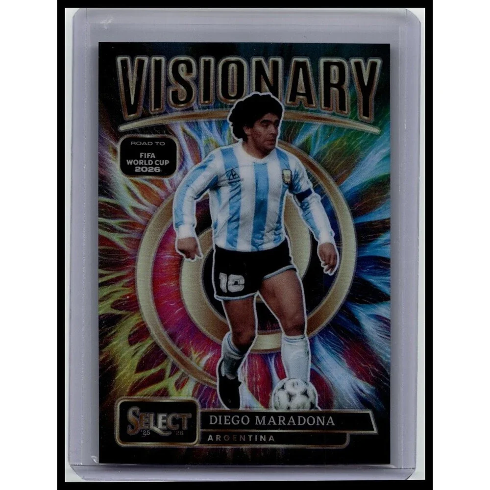 2025-26 Panini Select Road to FIFA World Cup Diego Maradona Visionary #18 Prizm